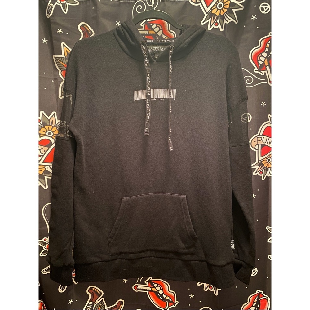 BlackCraft Mesh Inset Girls Hoodie